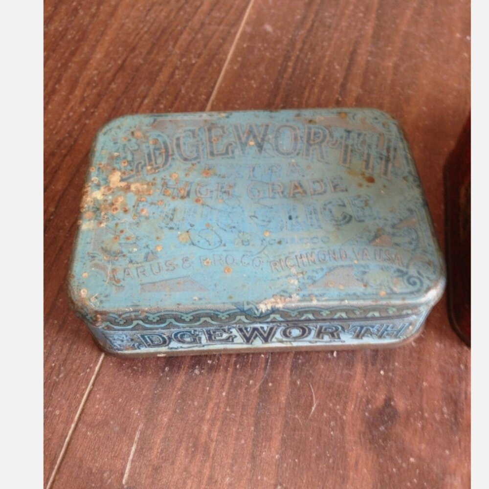 Lot of 3 Vintage Antique Tins Myrtle Cut Edgeworth Murray's Erinmore Farmhouse - Picture 9 of 10
